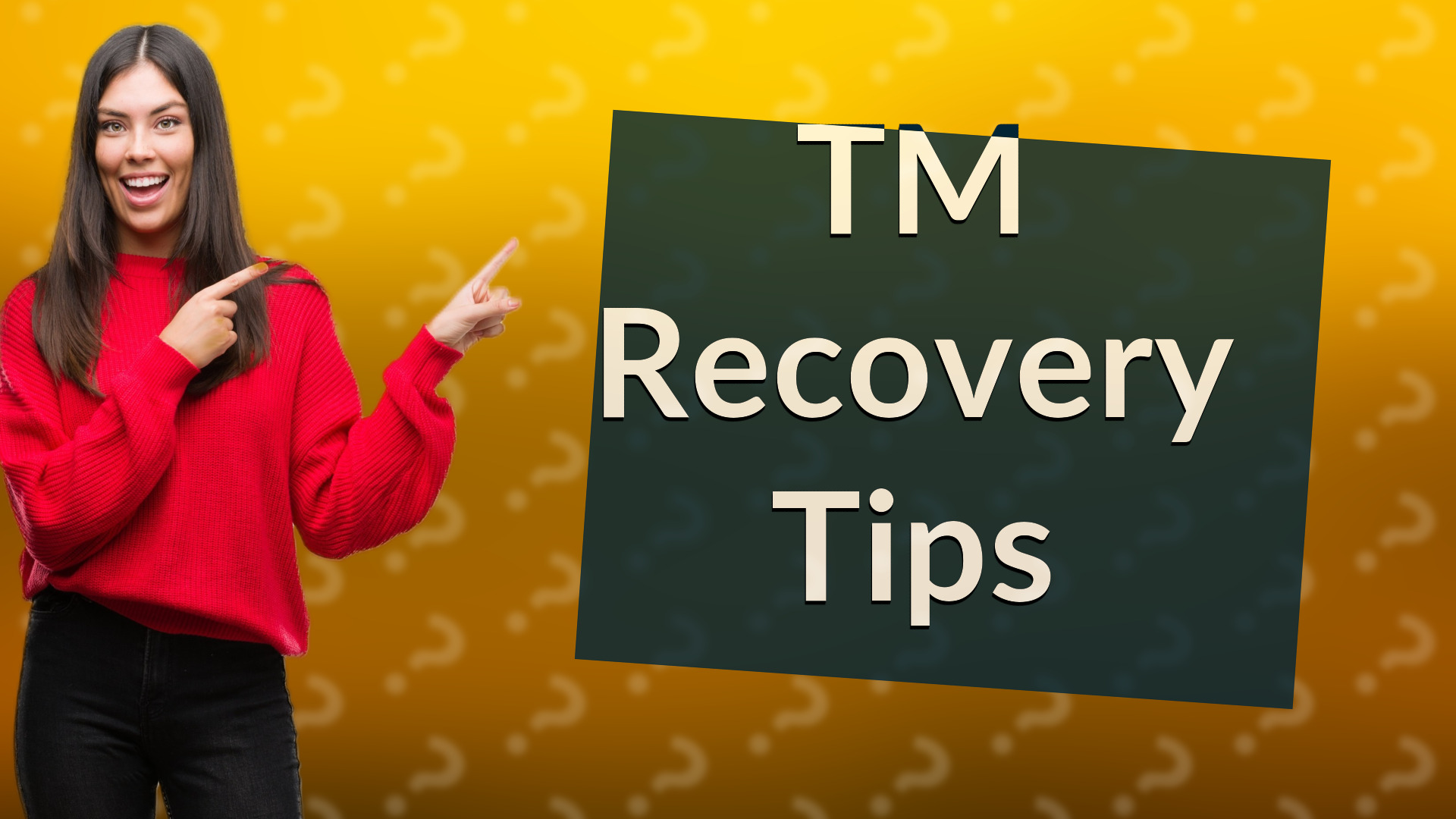 TM Recovery Tips