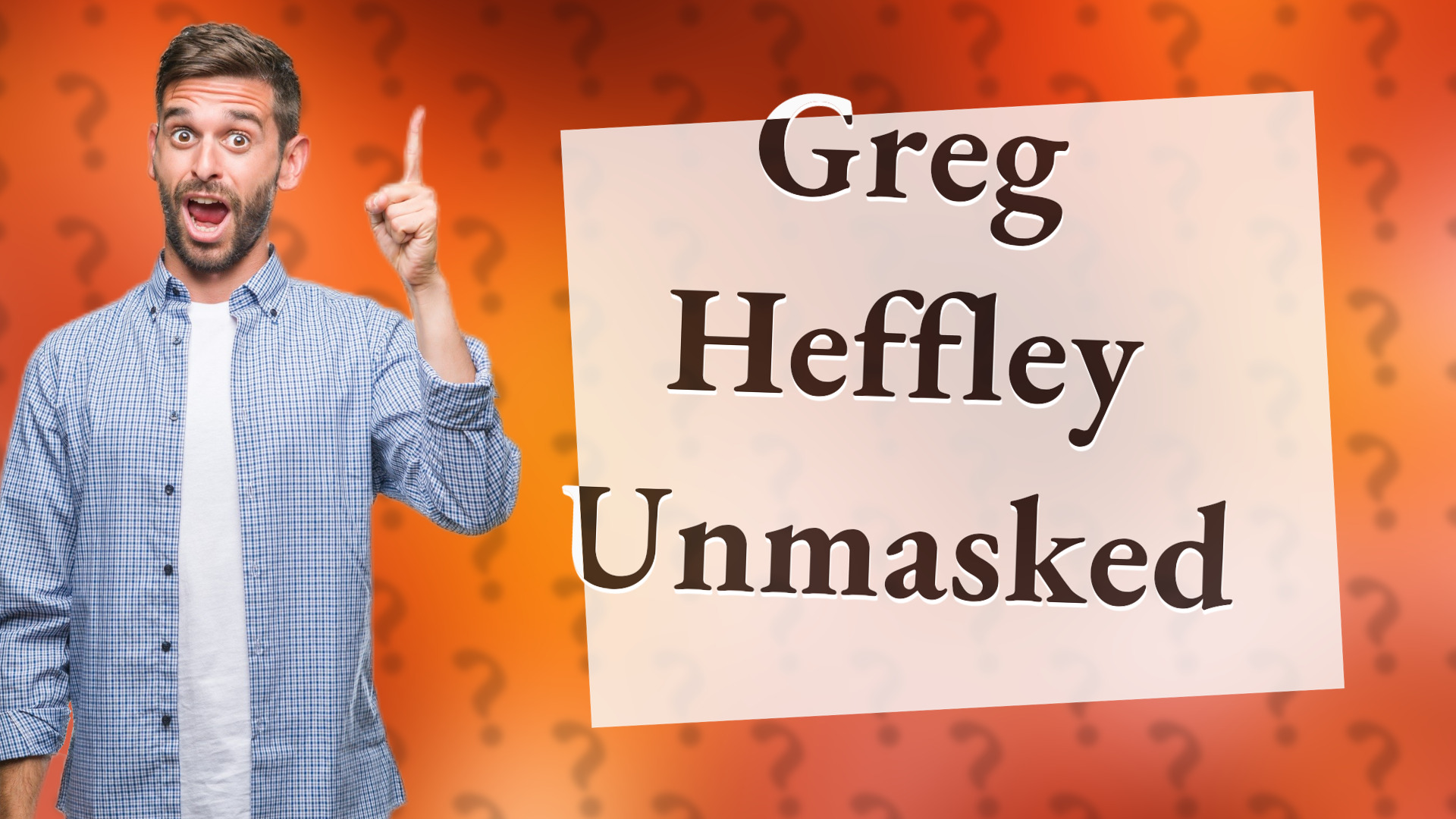 Greg Heffley Unmasked