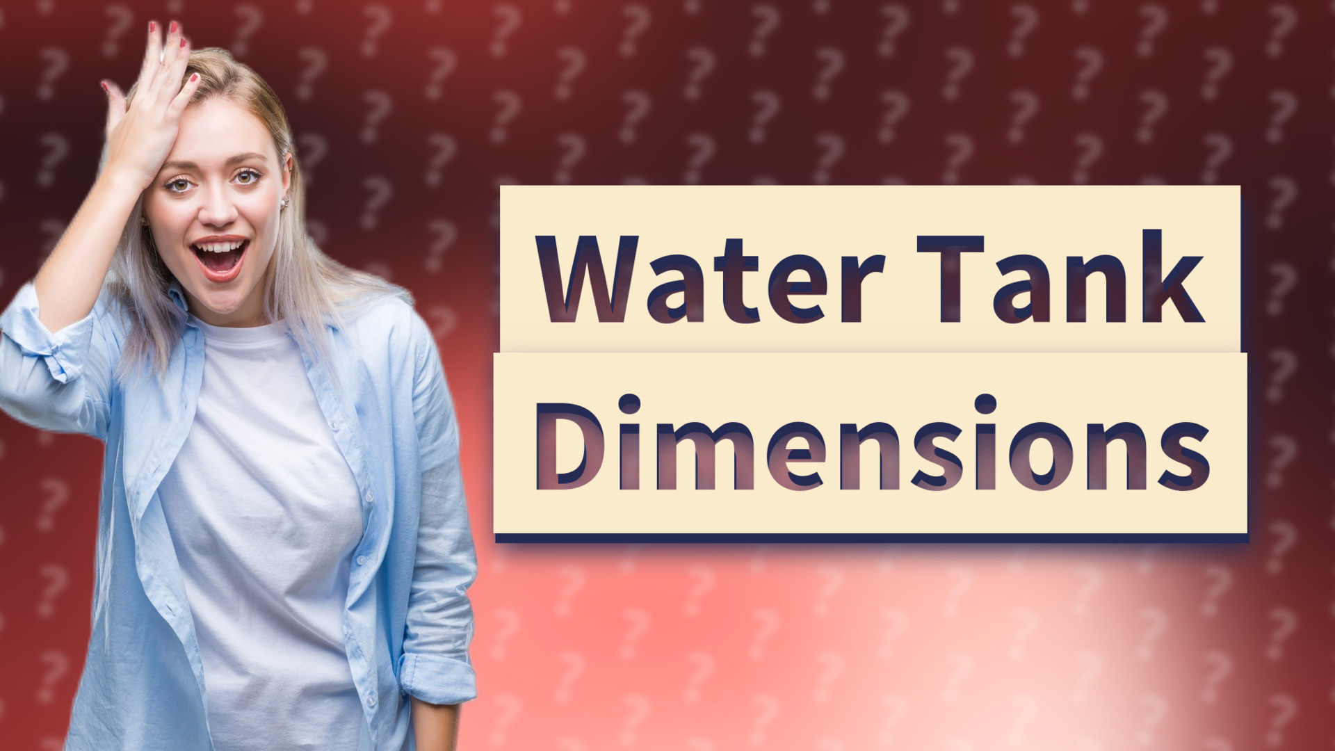 Water Tank Dimensions