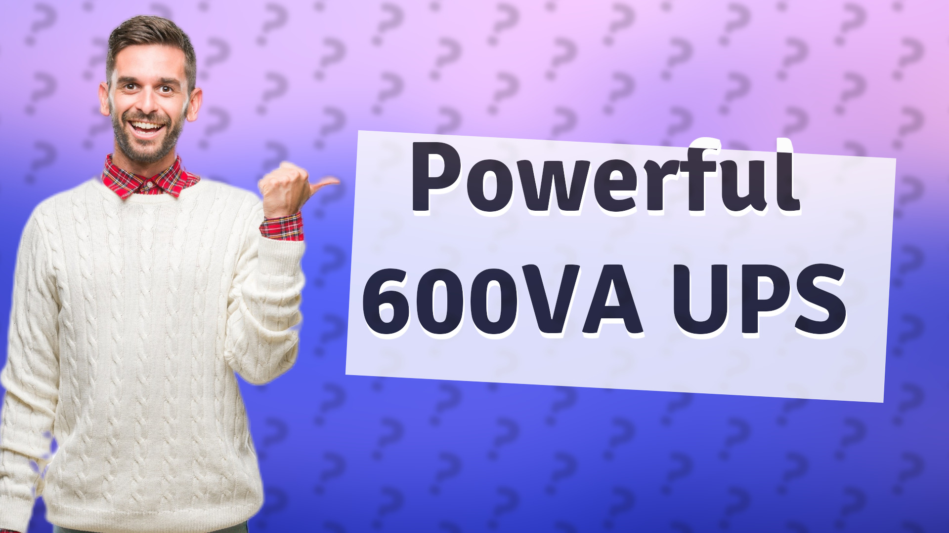 Powerful 600VA UPS