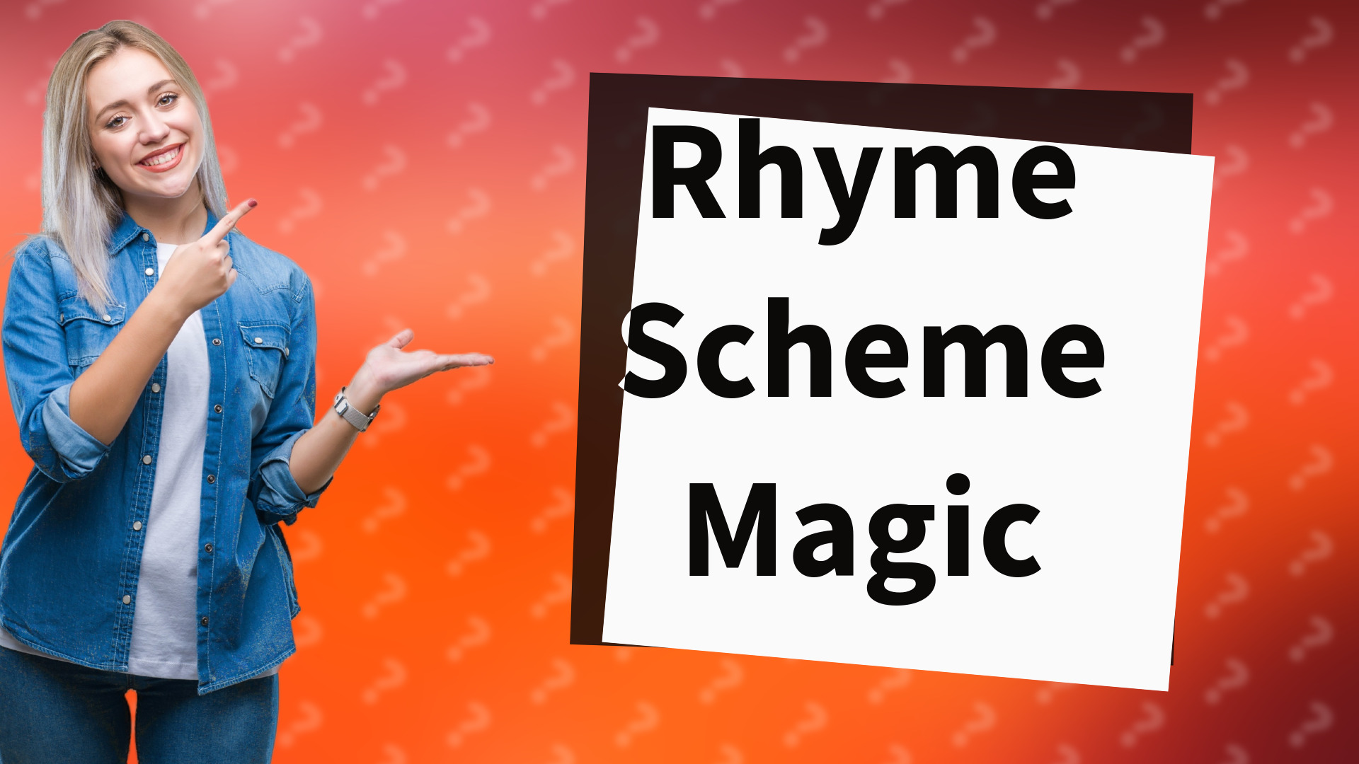 Rhyme Scheme Magic