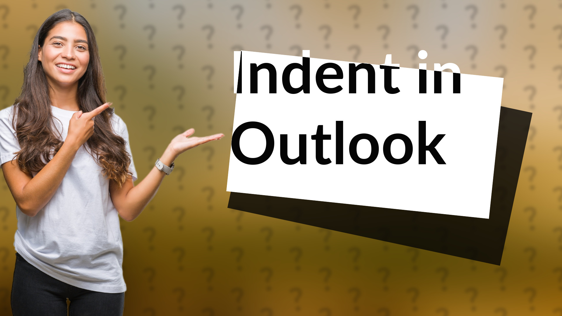 Indent in Outlook