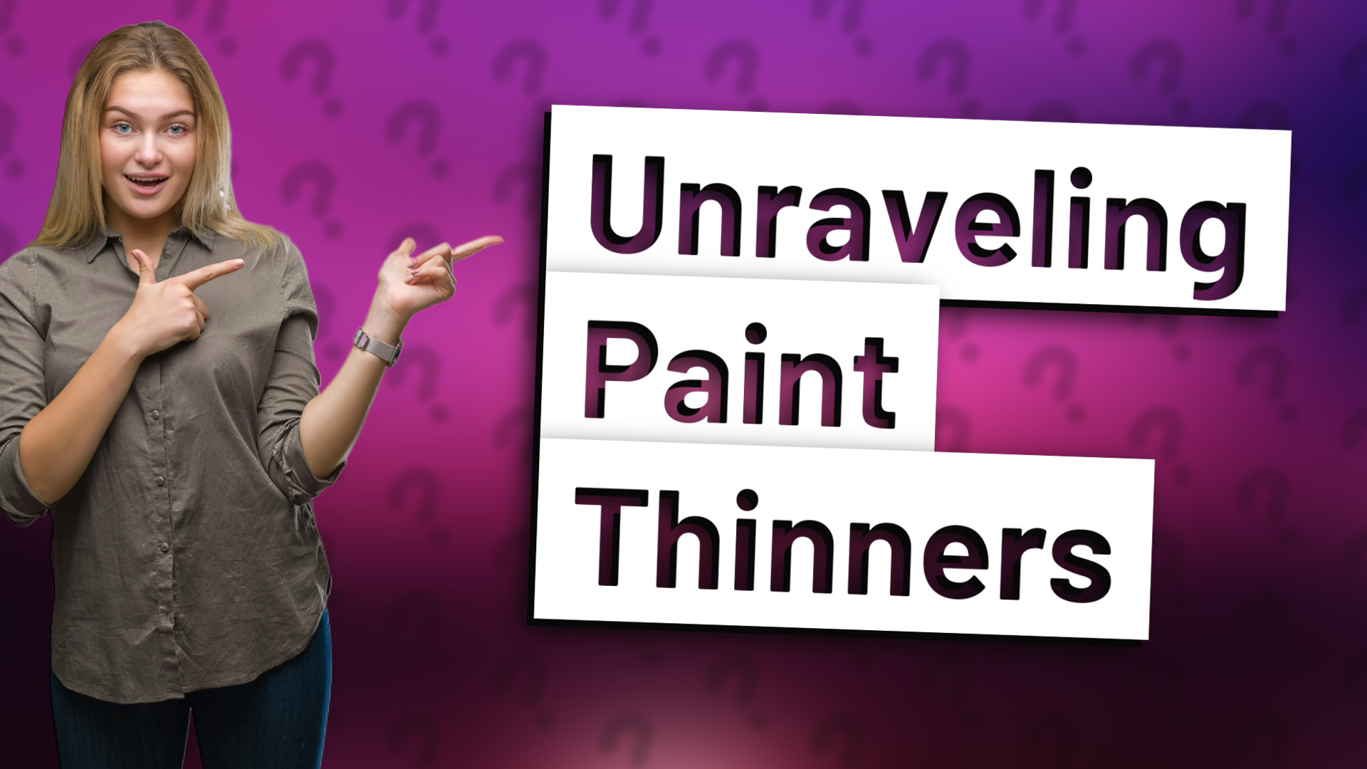 Unraveling Paint Thinners