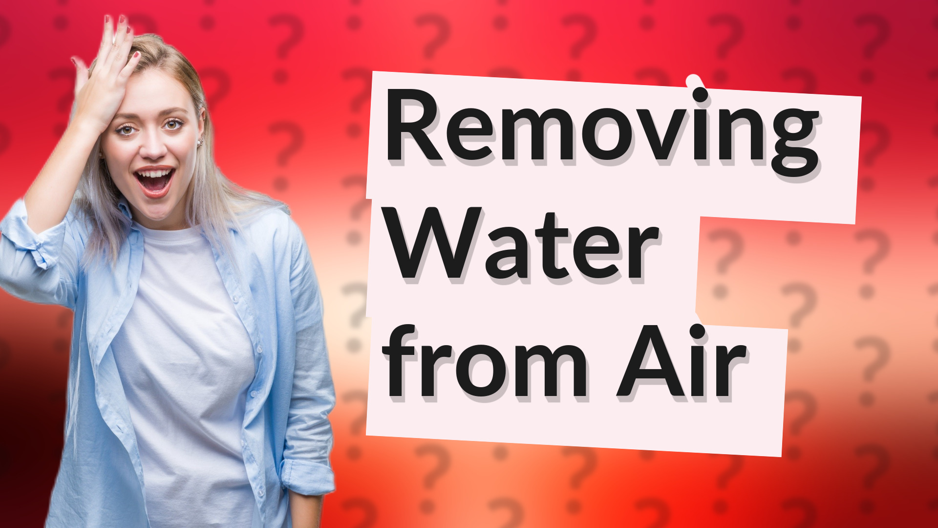 Removing Water from Air