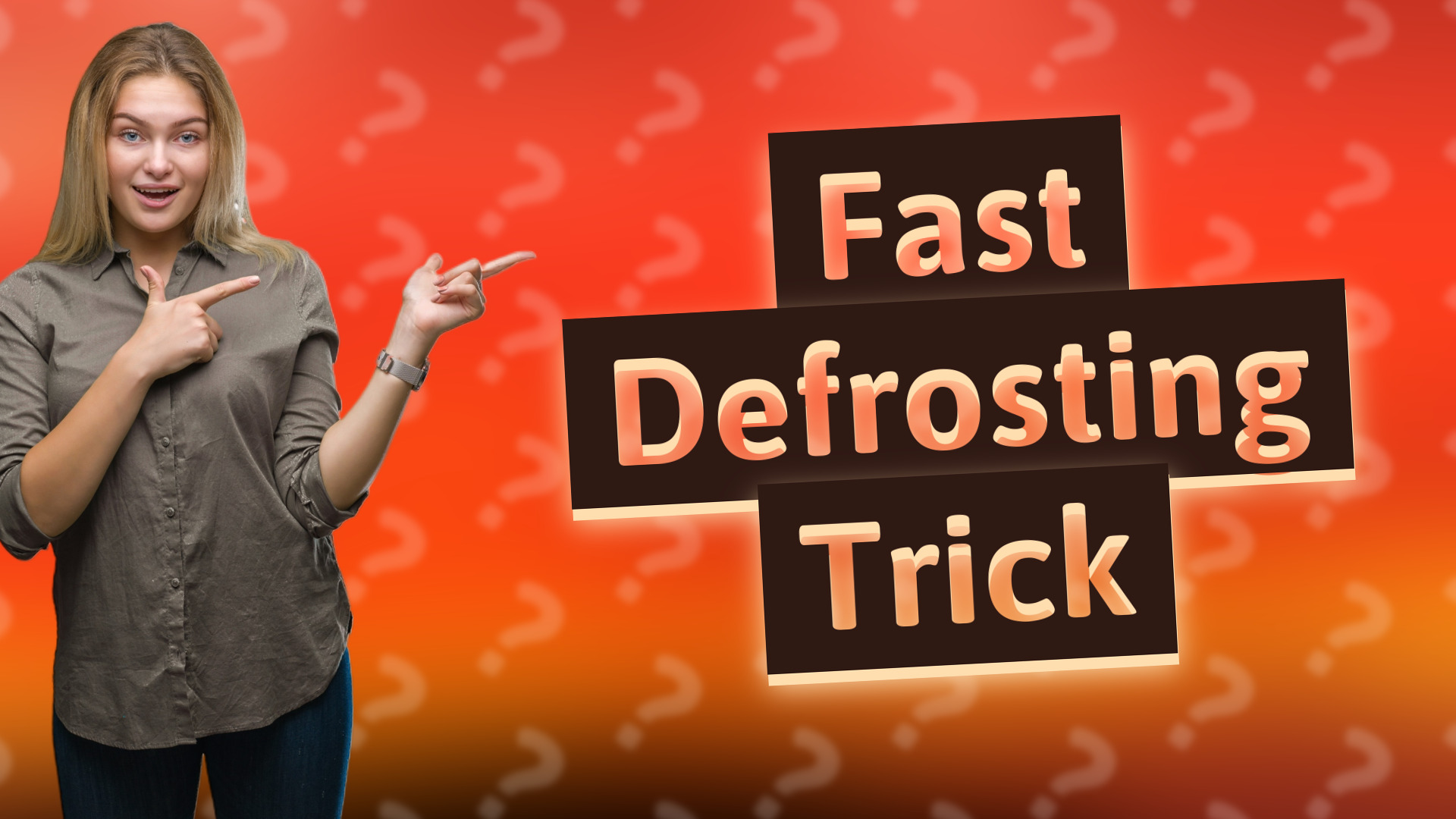 Fast Defrosting Trick