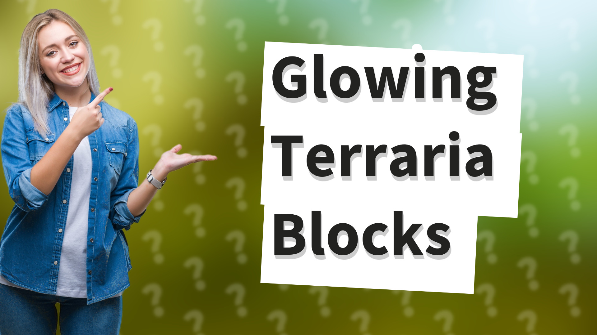 Glowing Terraria Blocks