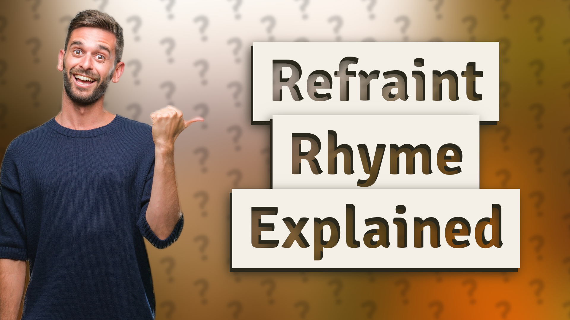 Refraint Rhyme Explained