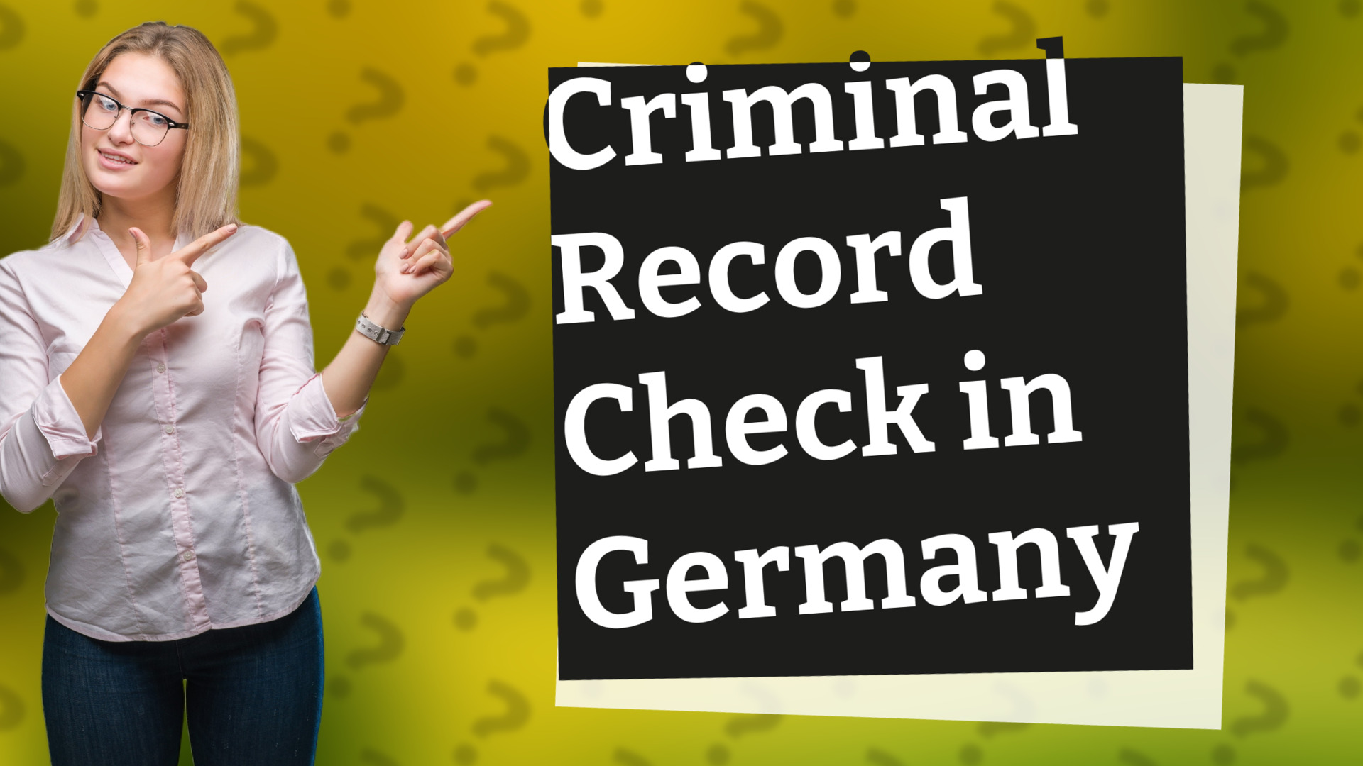Criminal Record Check in Germany
