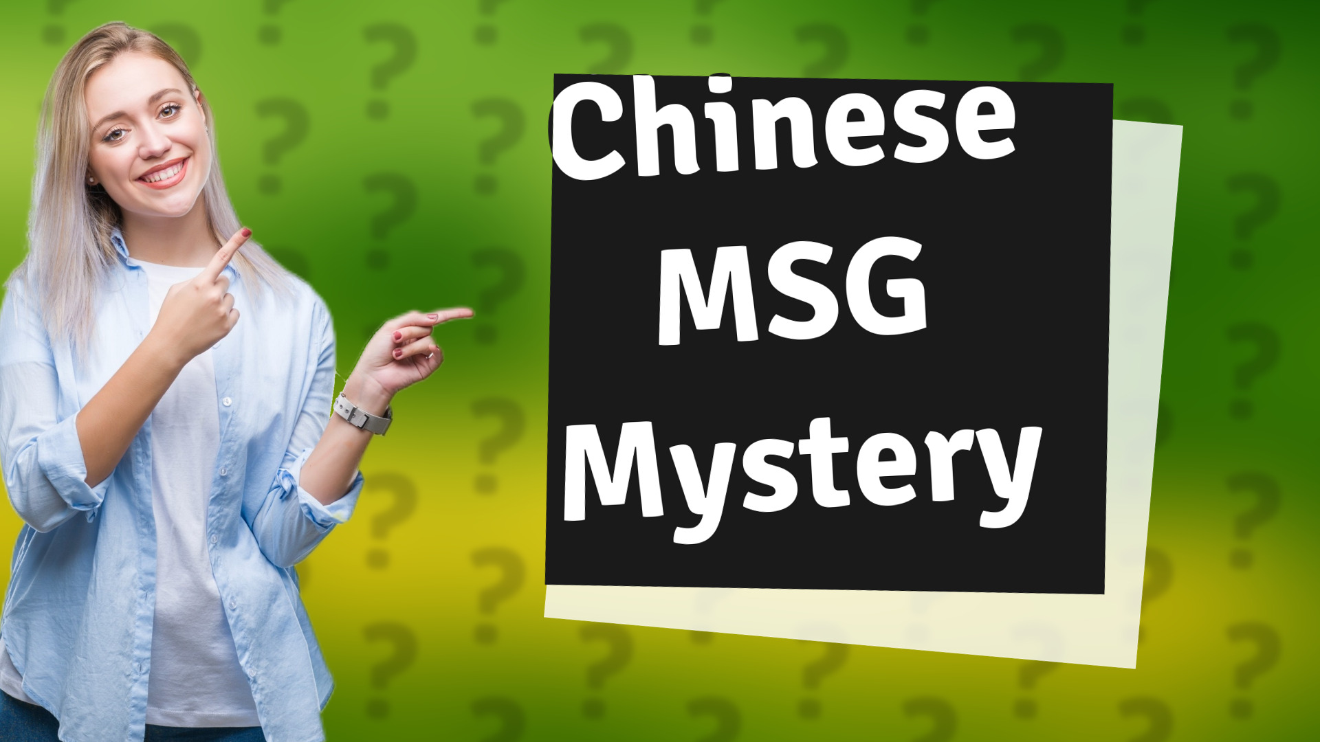 Chinese MSG Mystery