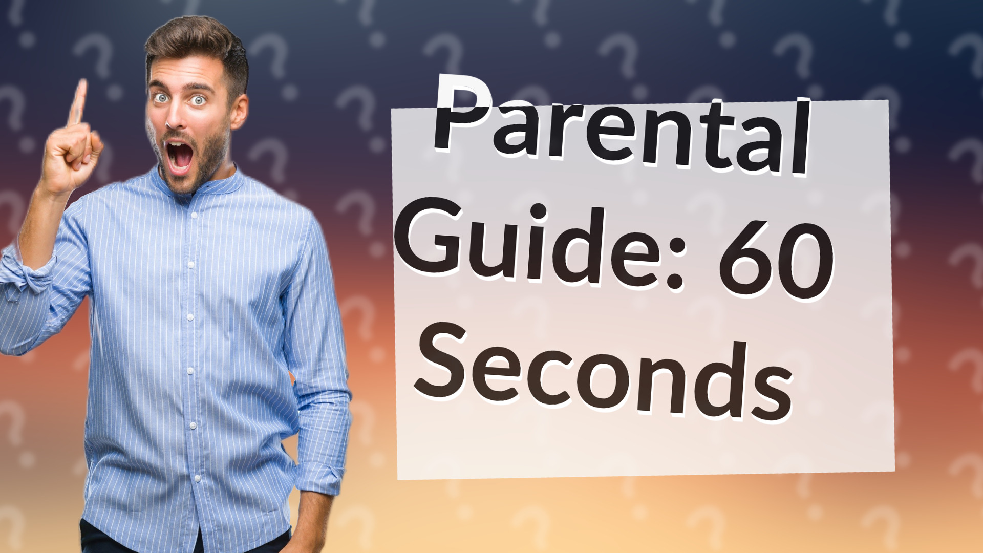 Parental Guide: 60 Seconds