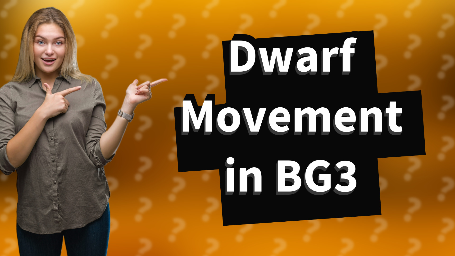 Dwarf Movement in BG3