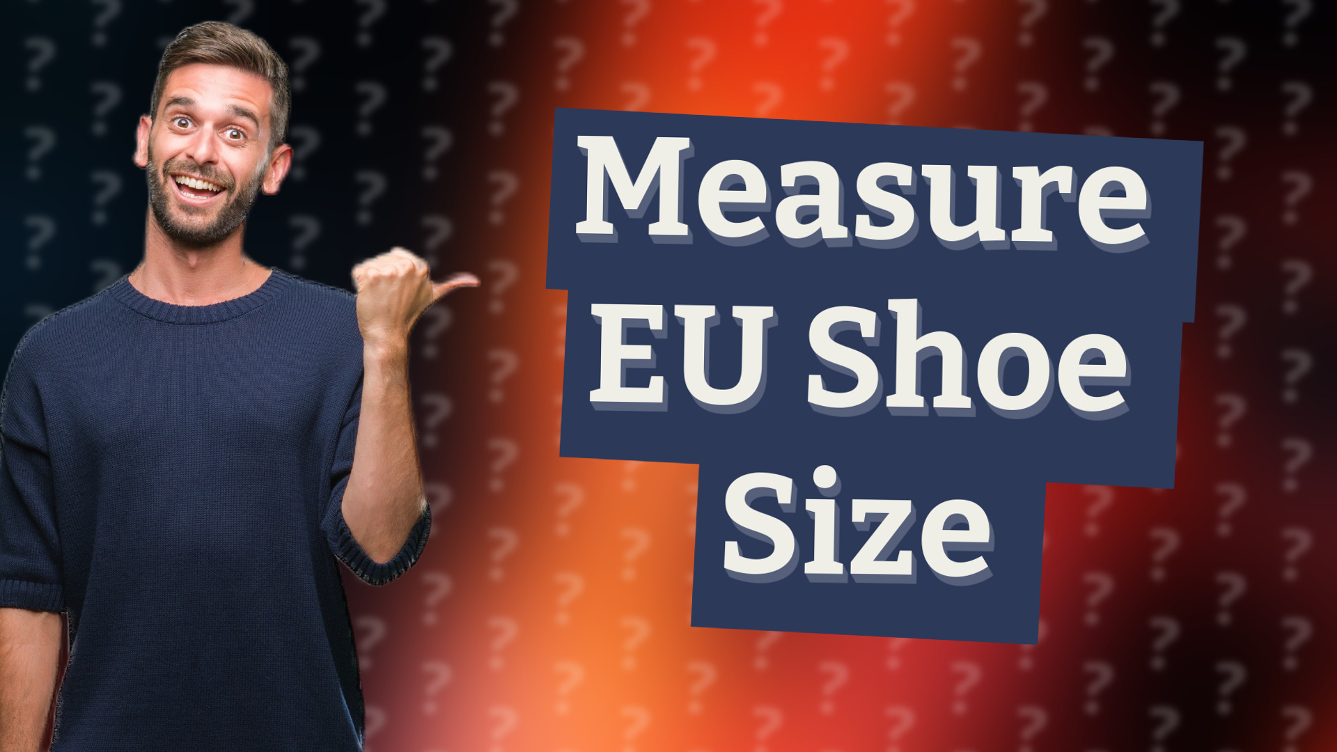 Measure EU Shoe Size