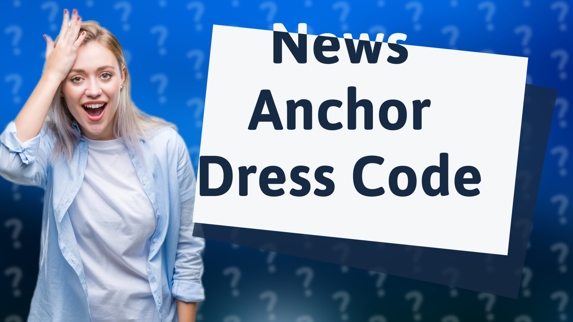 News Anchor Dress Code