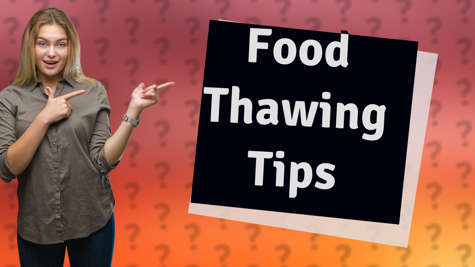 Food Thawing Tips