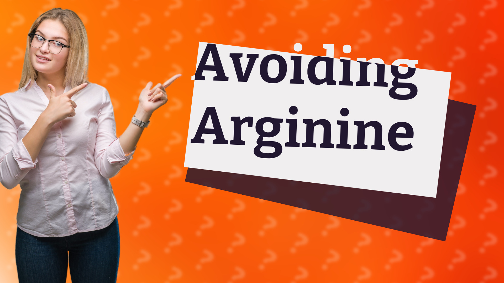 Avoiding Arginine