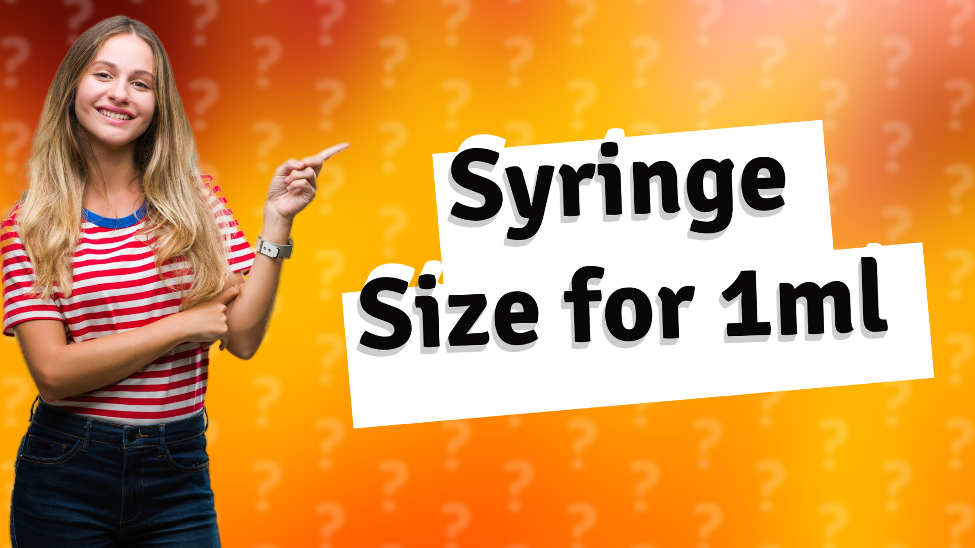 Syringe Size for 1ml