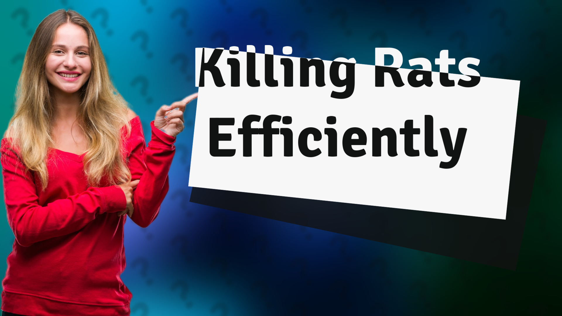 Killing Rats Efficiently