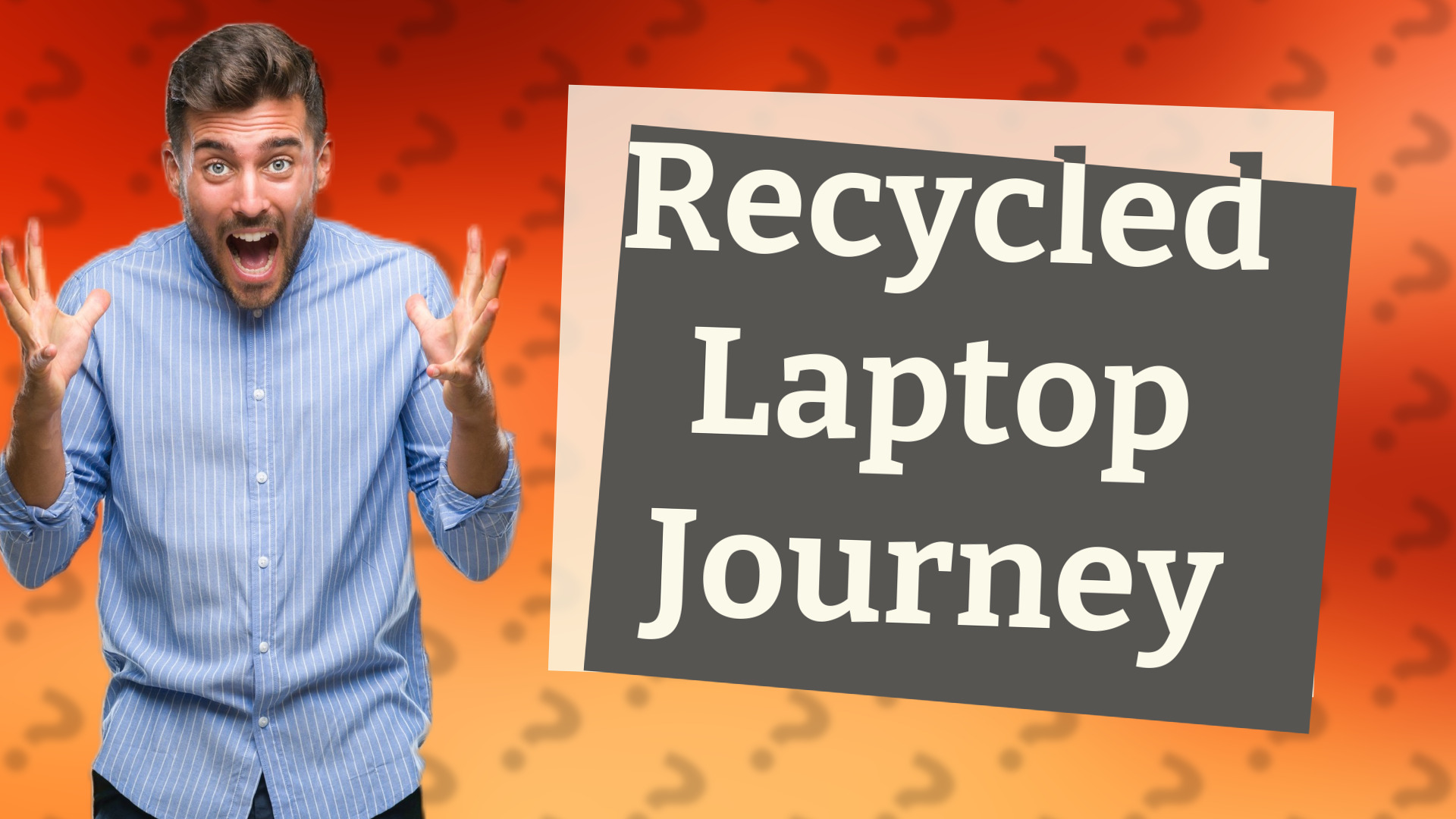 Recycled Laptop Journey