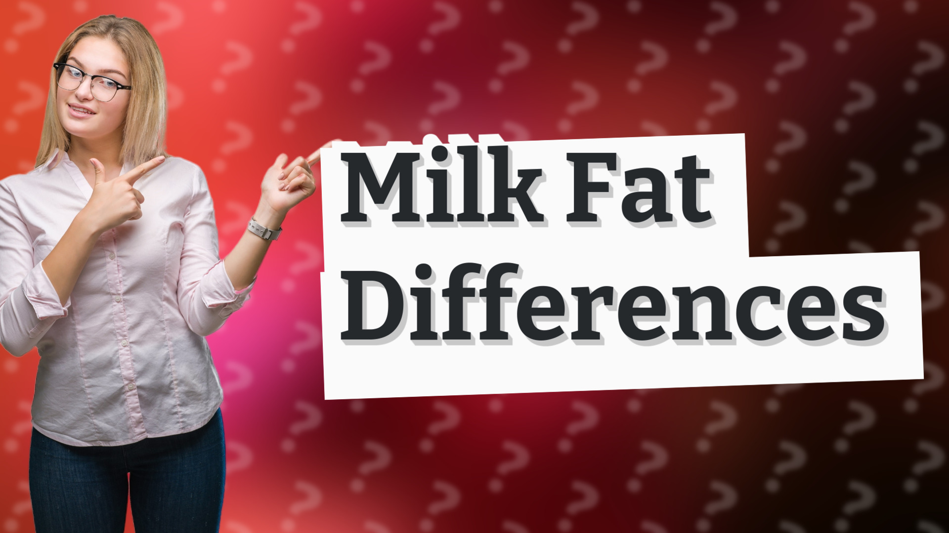 Milk Fat Differences