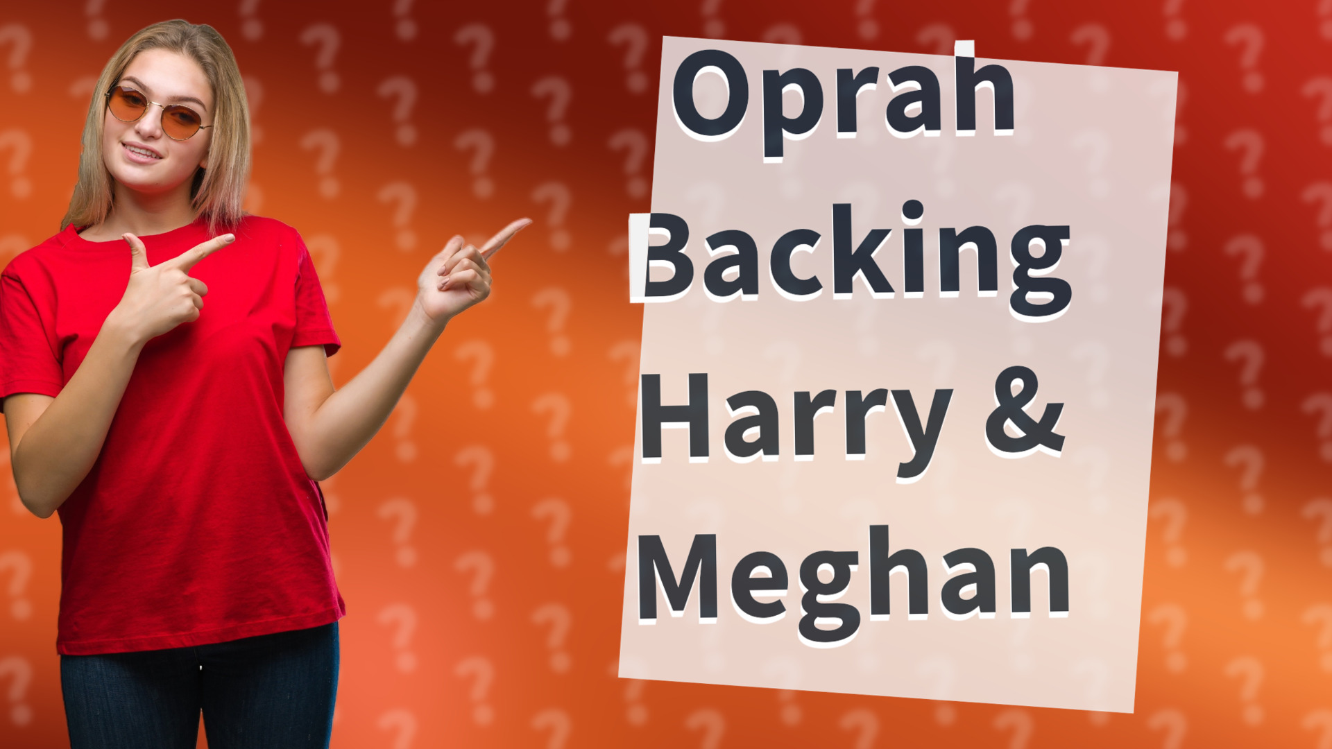 Oprah Backing Harry & Meghan