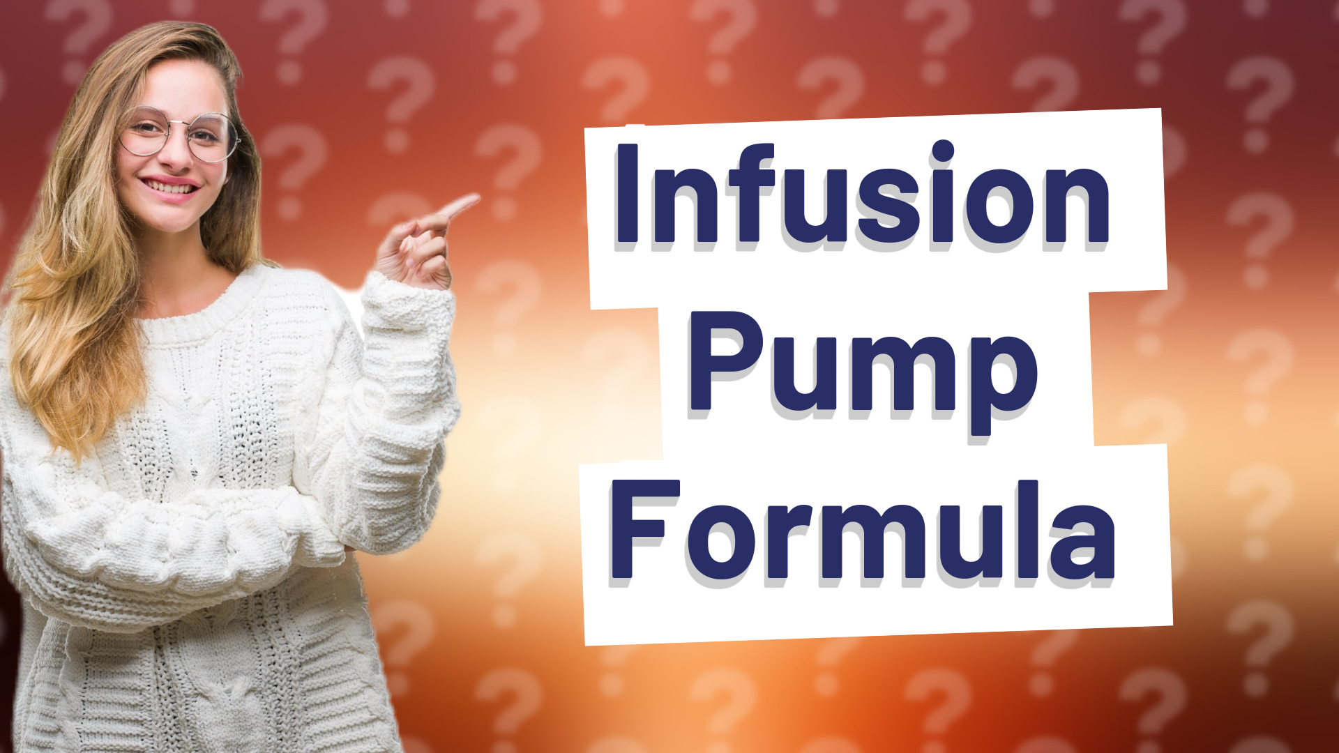 Infusion Pump Formula