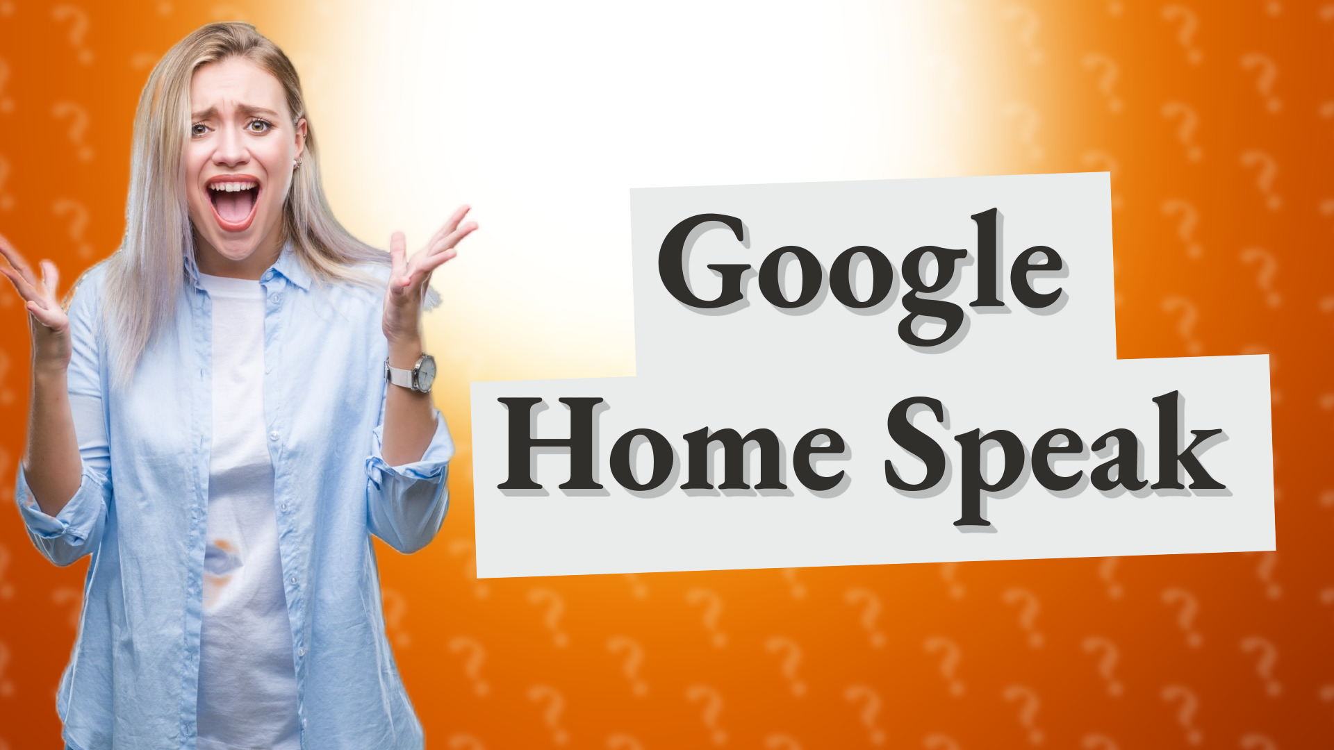 Google Home Speak