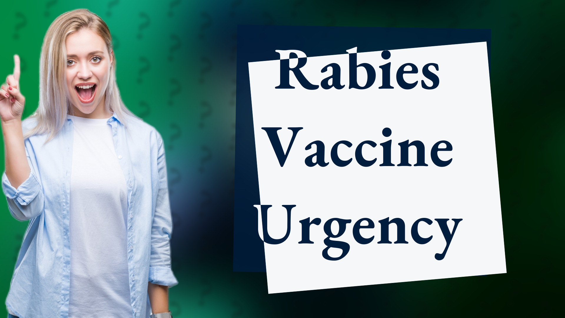 Rabies Vaccine Urgency