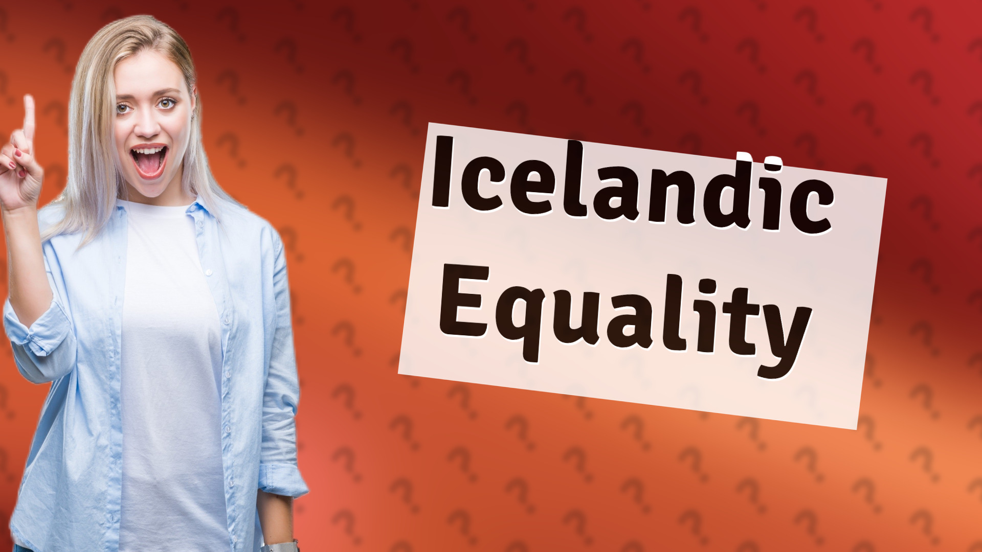 Icelandic Equality