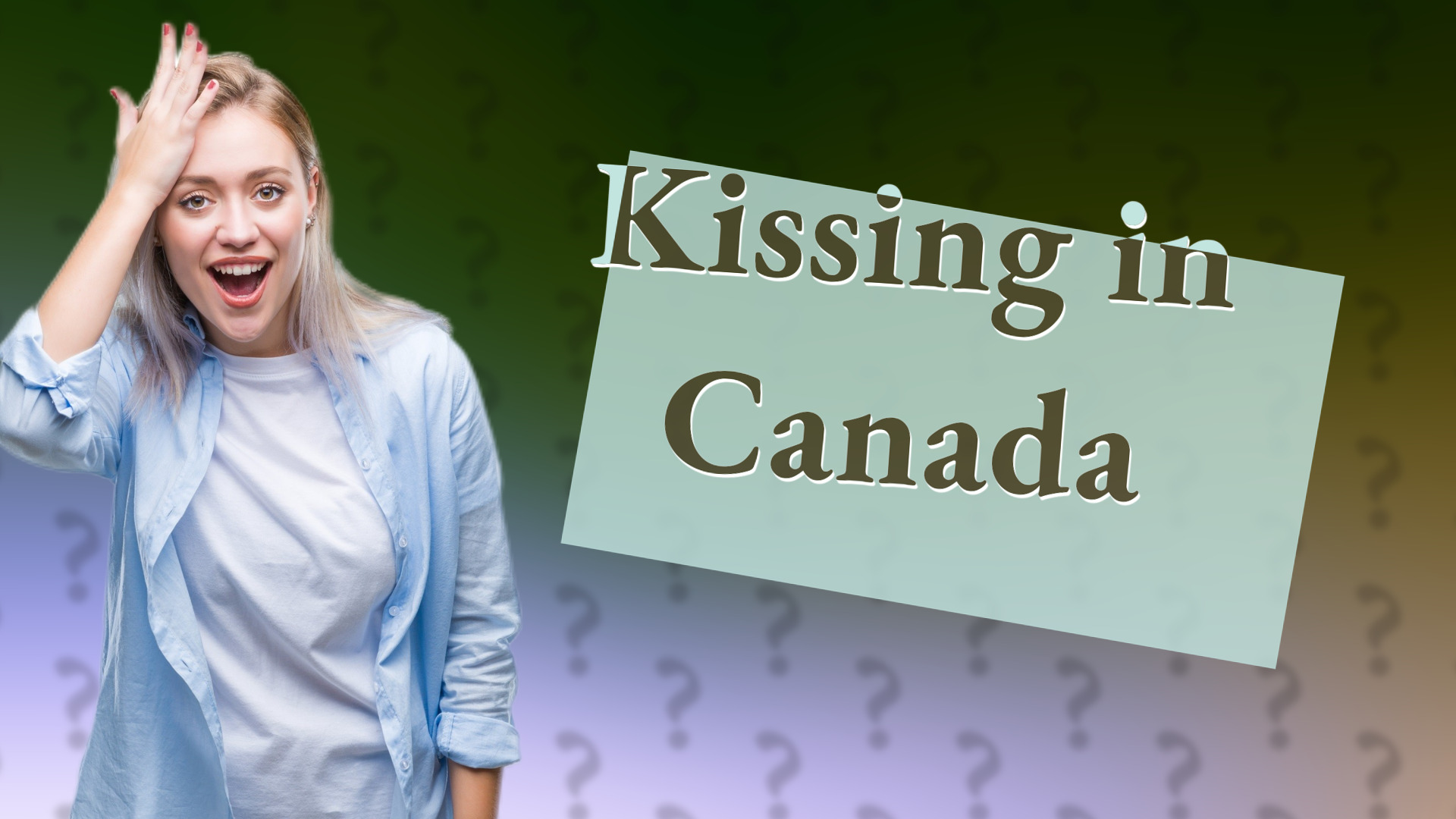 Kissing in Canada