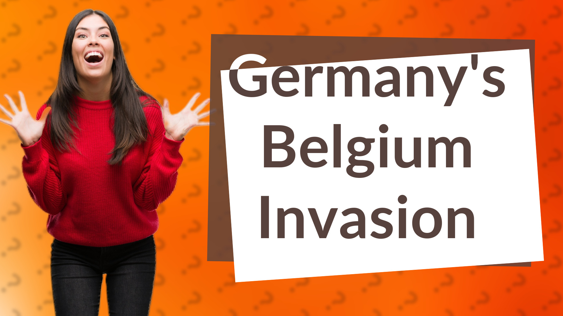 Germany's Belgium Invasion