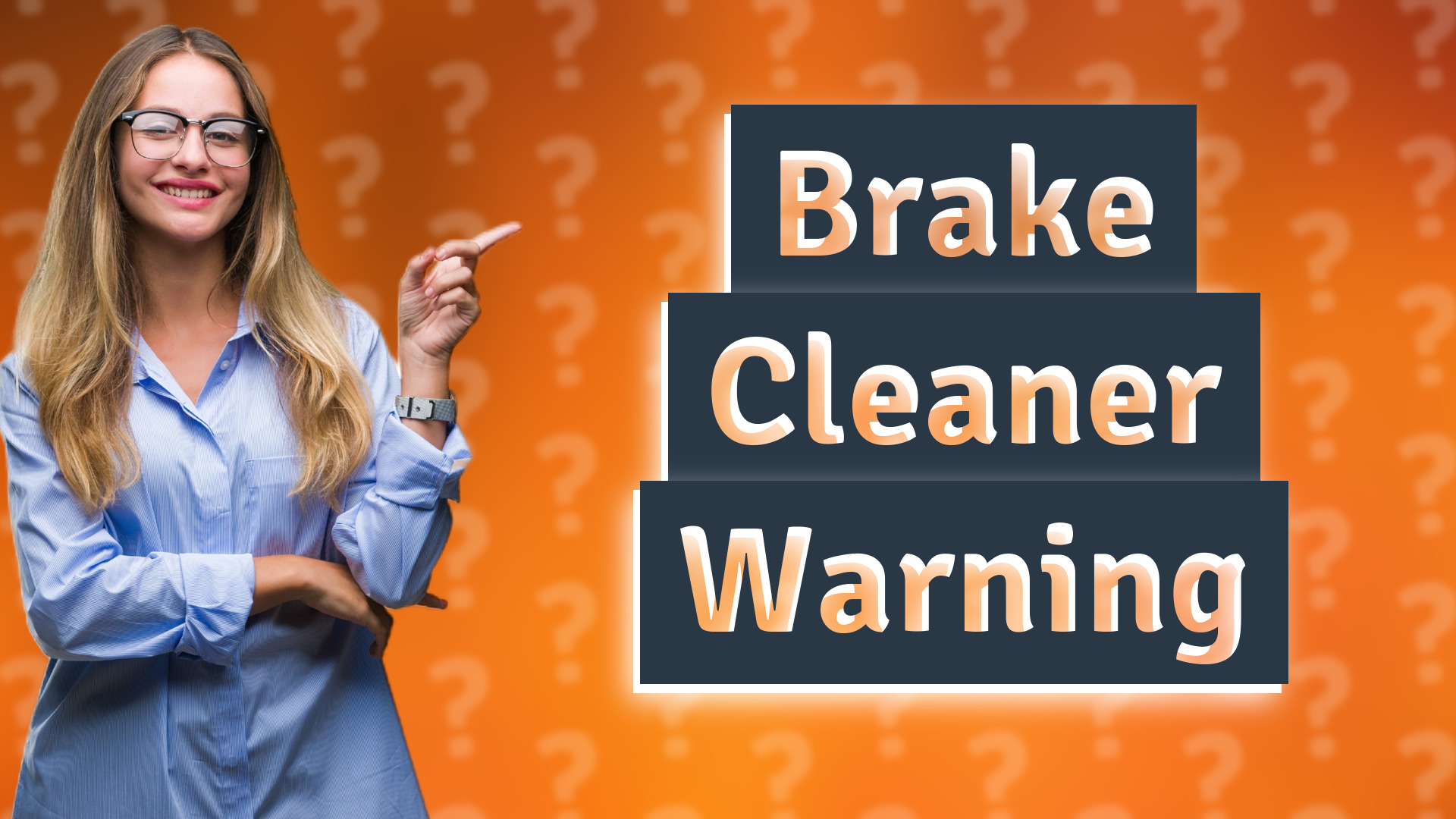 Brake Cleaner Warning