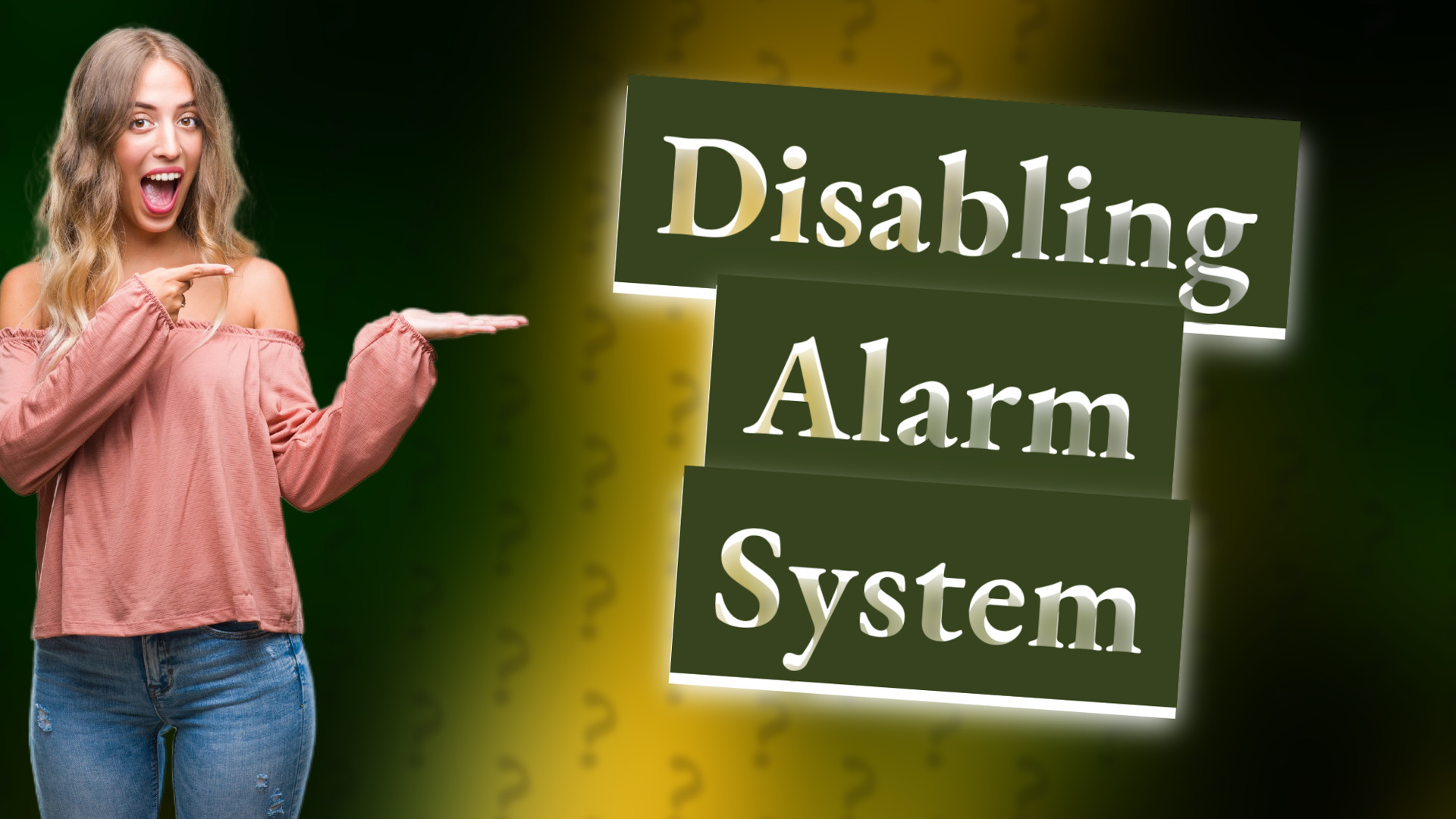 Disabling Alarm System