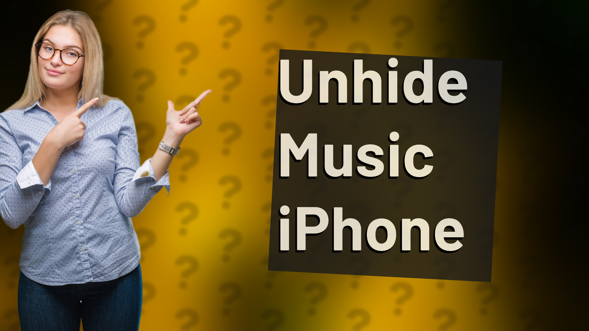 Unhide Music iPhone
