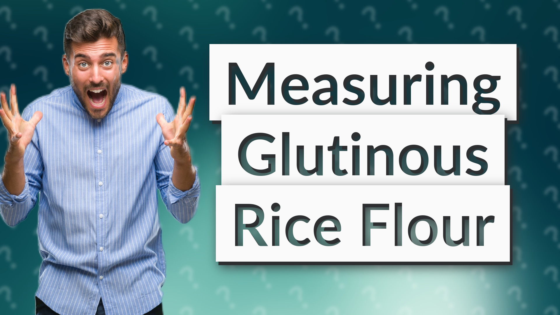 Measuring Glutinous Rice Flour