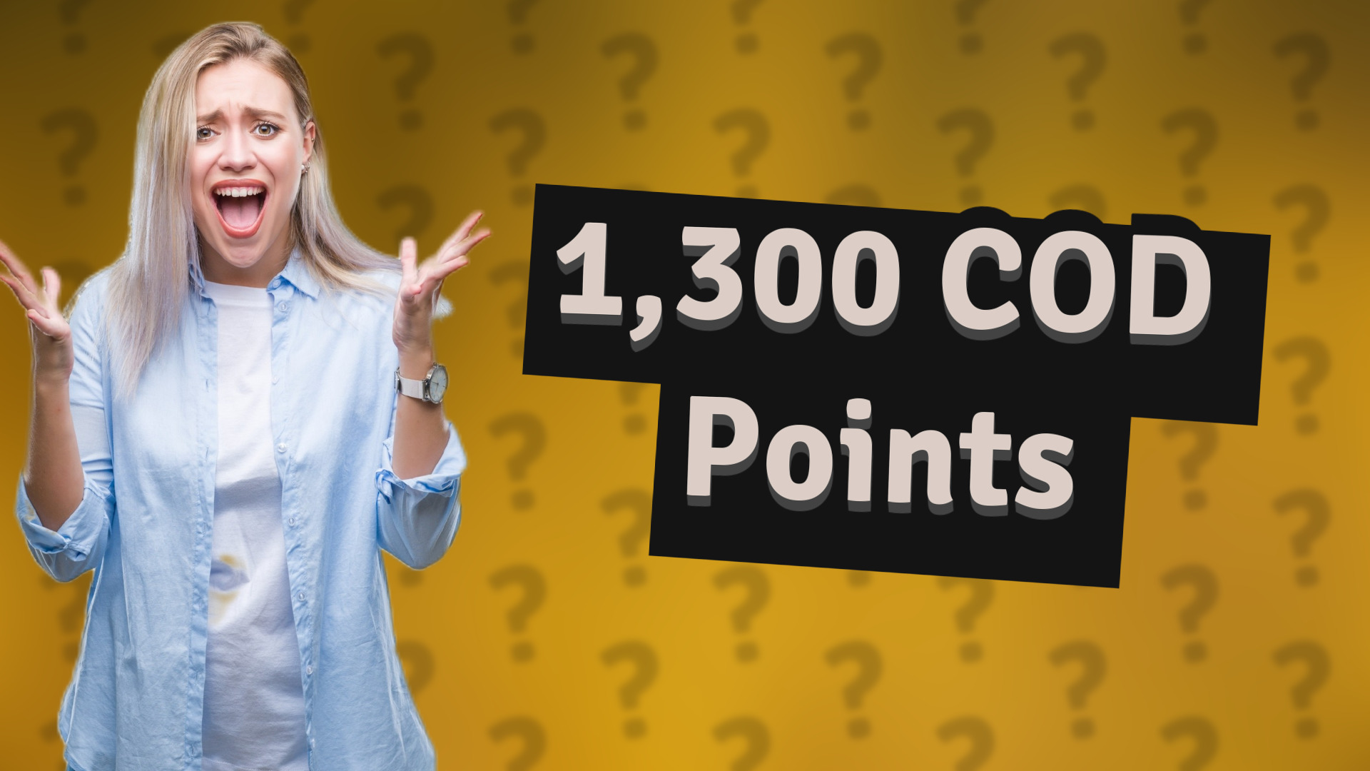1,300 COD Points