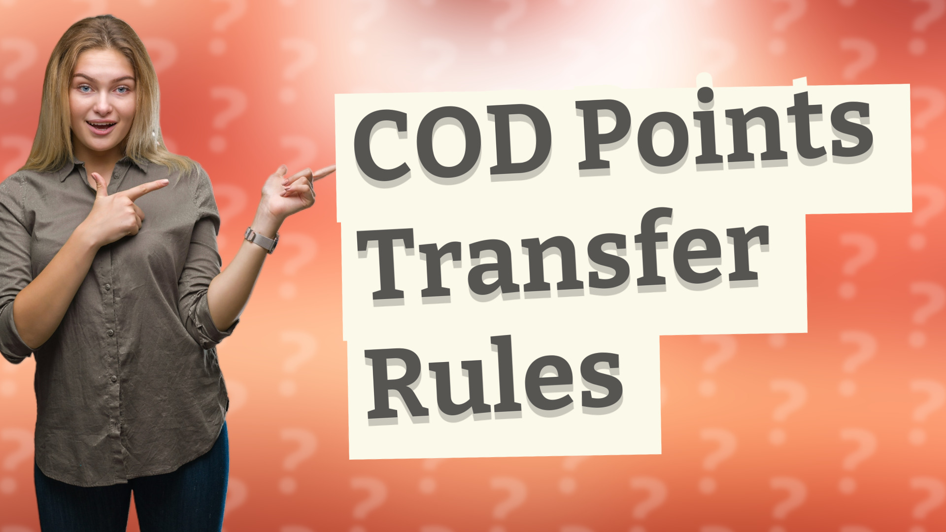 COD Points Transfer Rules
