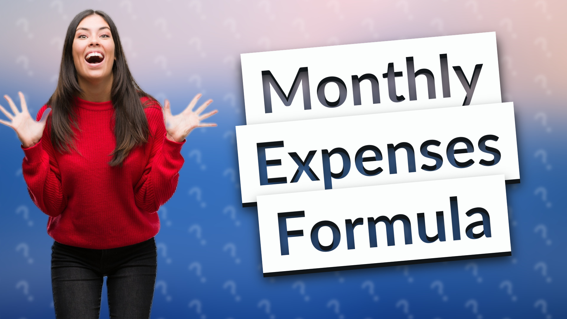 Monthly Expenses Formula