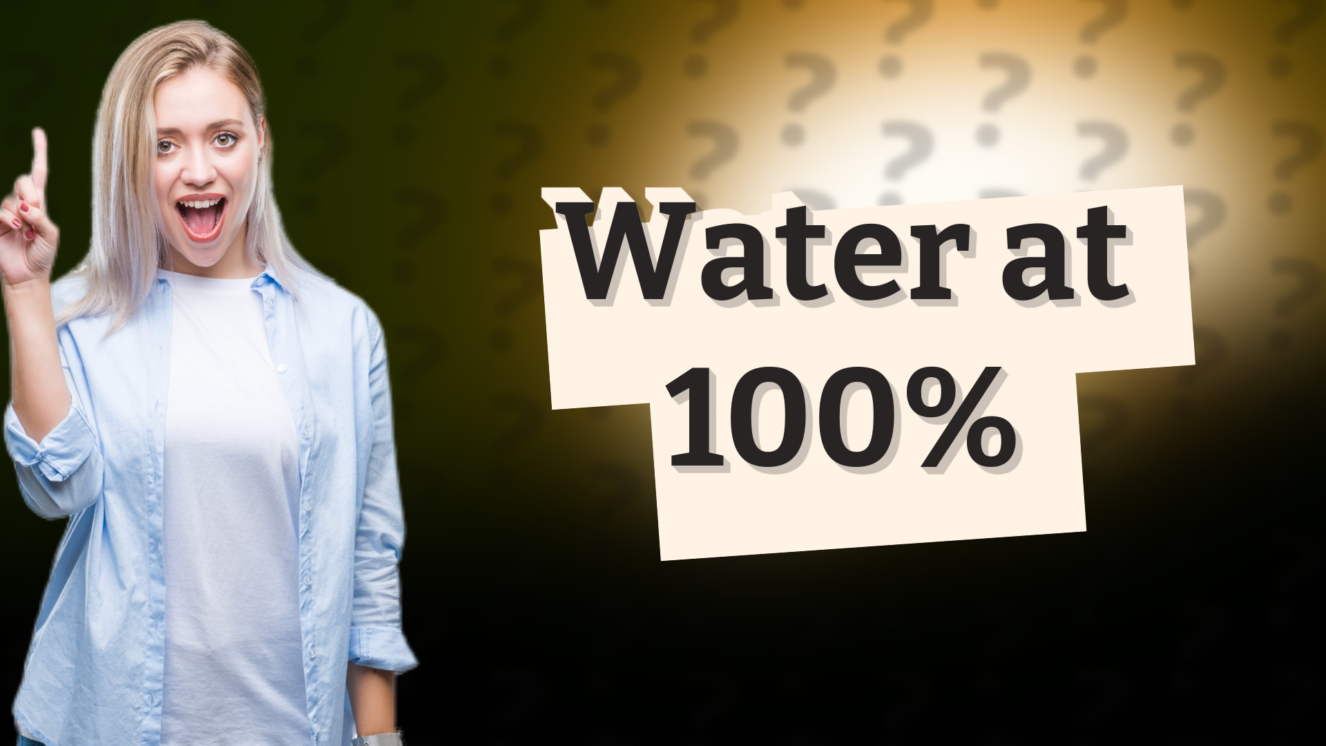 Water at 100%