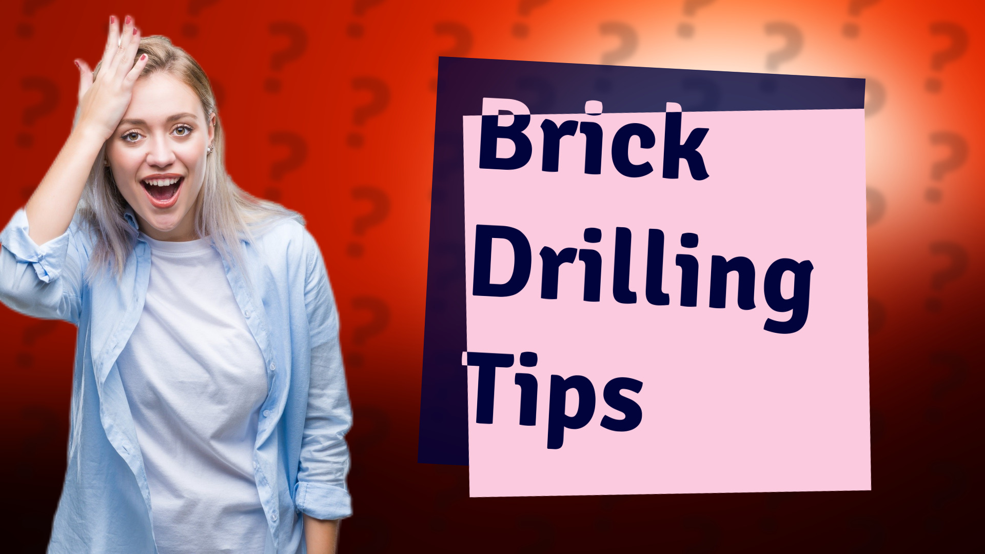 Brick Drilling Tips