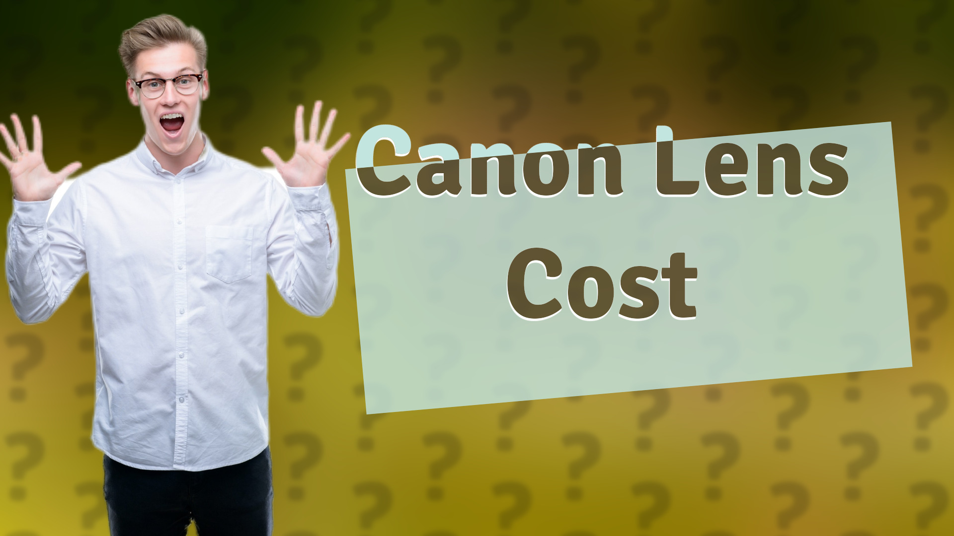 Canon Lens Cost