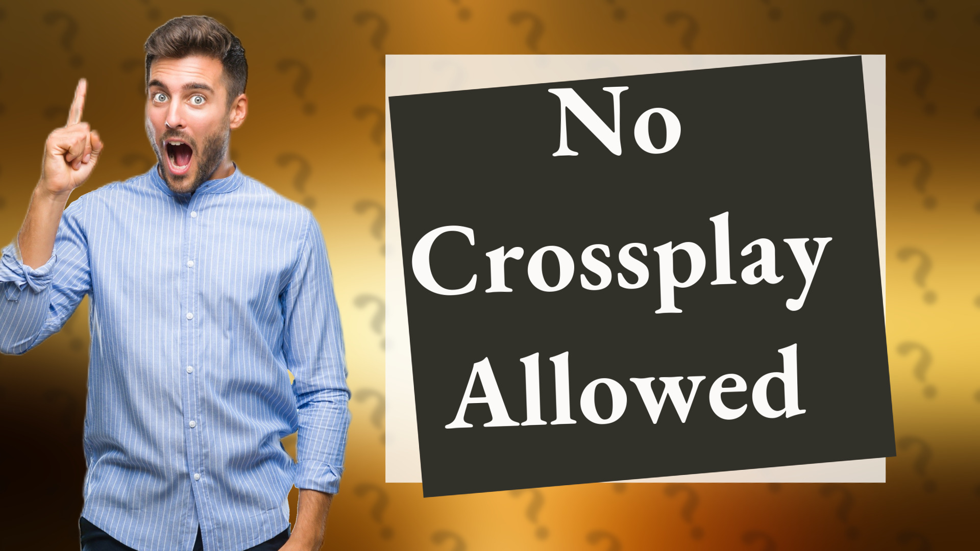 No Crossplay Allowed