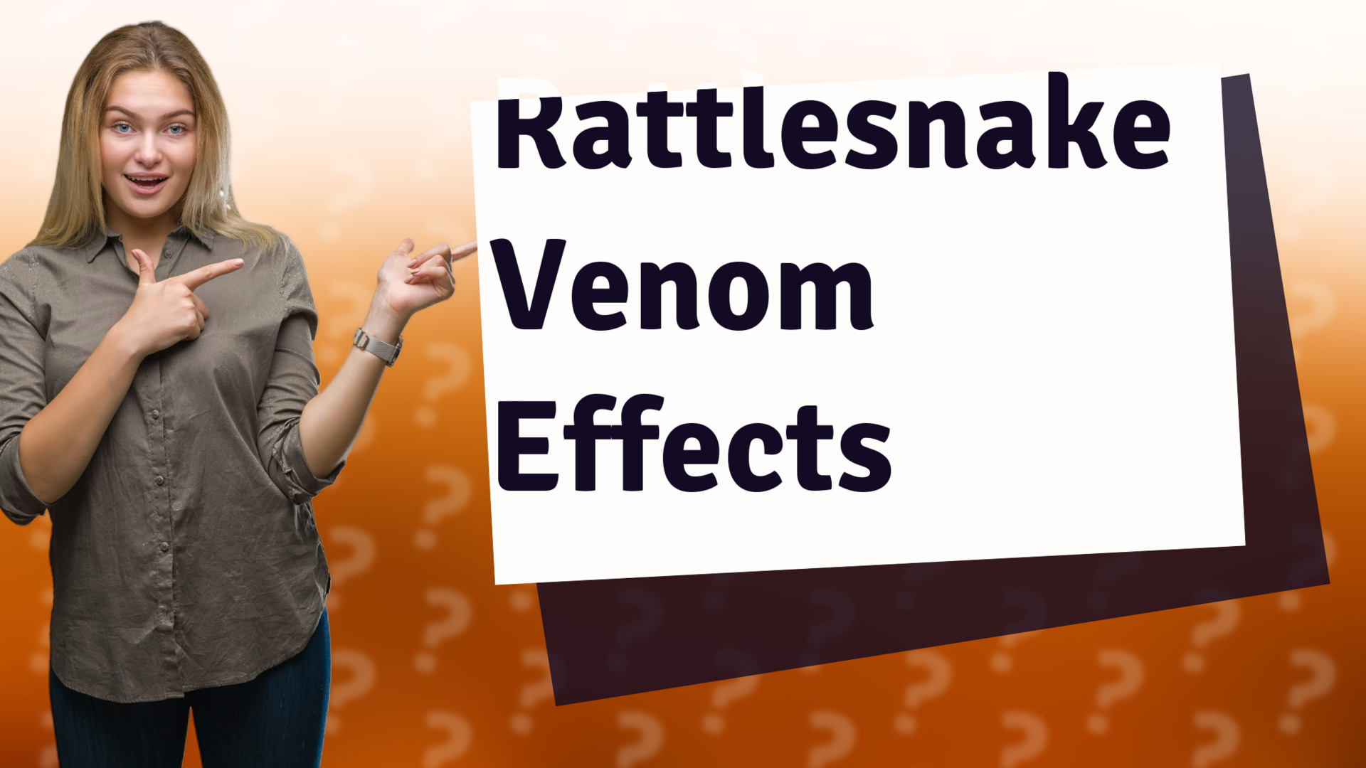 Rattlesnake Venom Effects