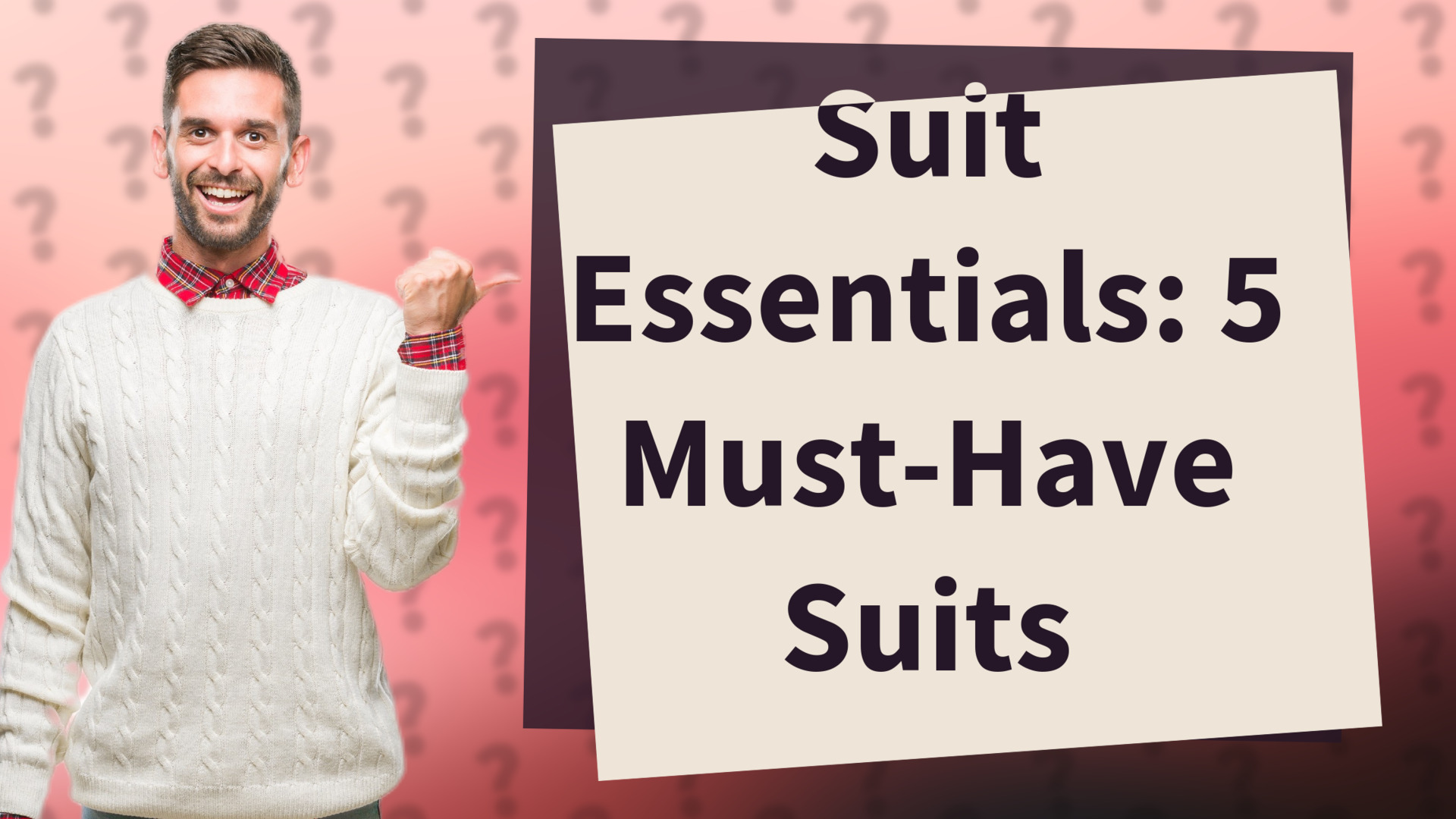 Suit Essentials: 5 Must-Have Suits