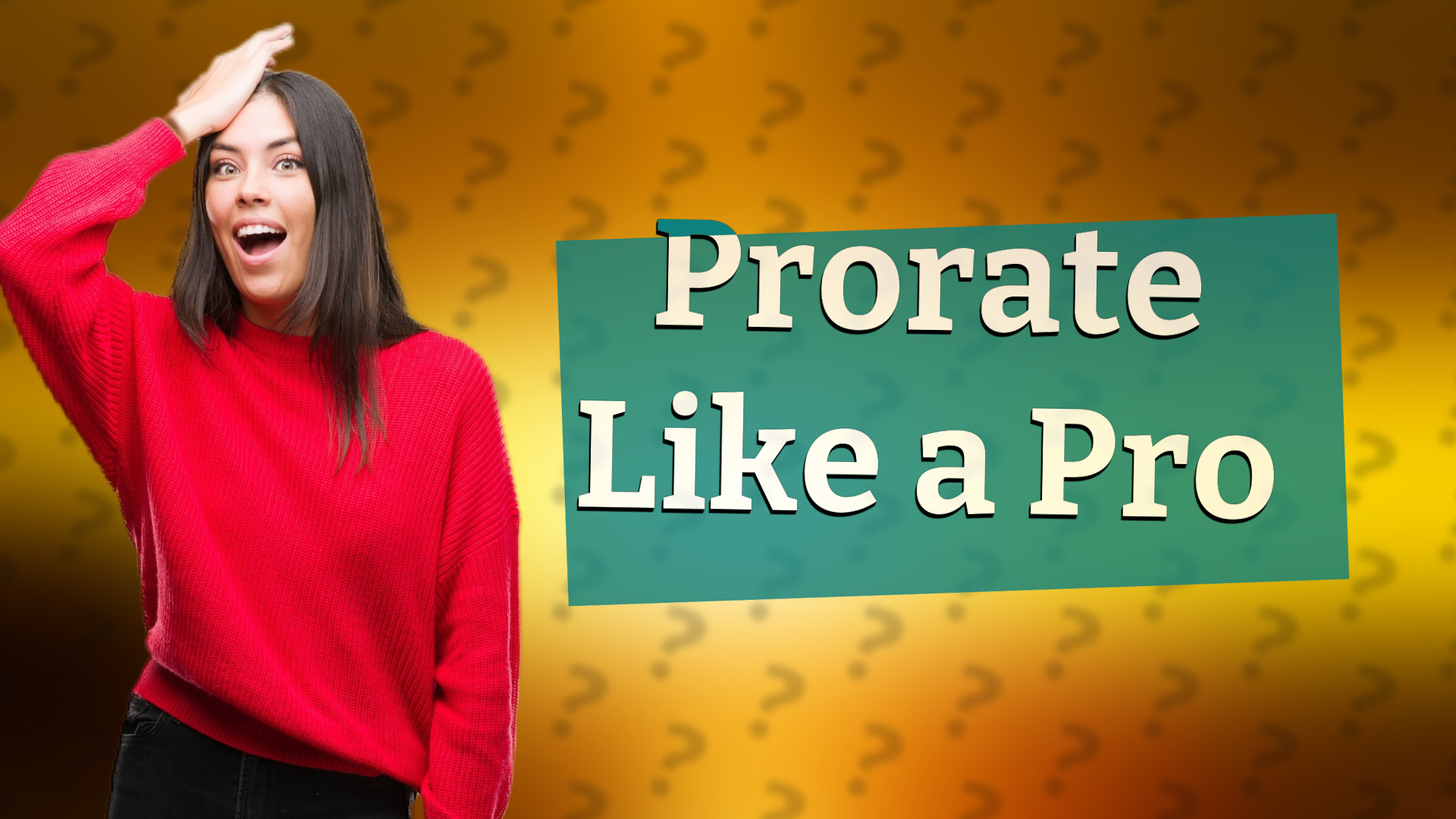Prorate Like a Pro