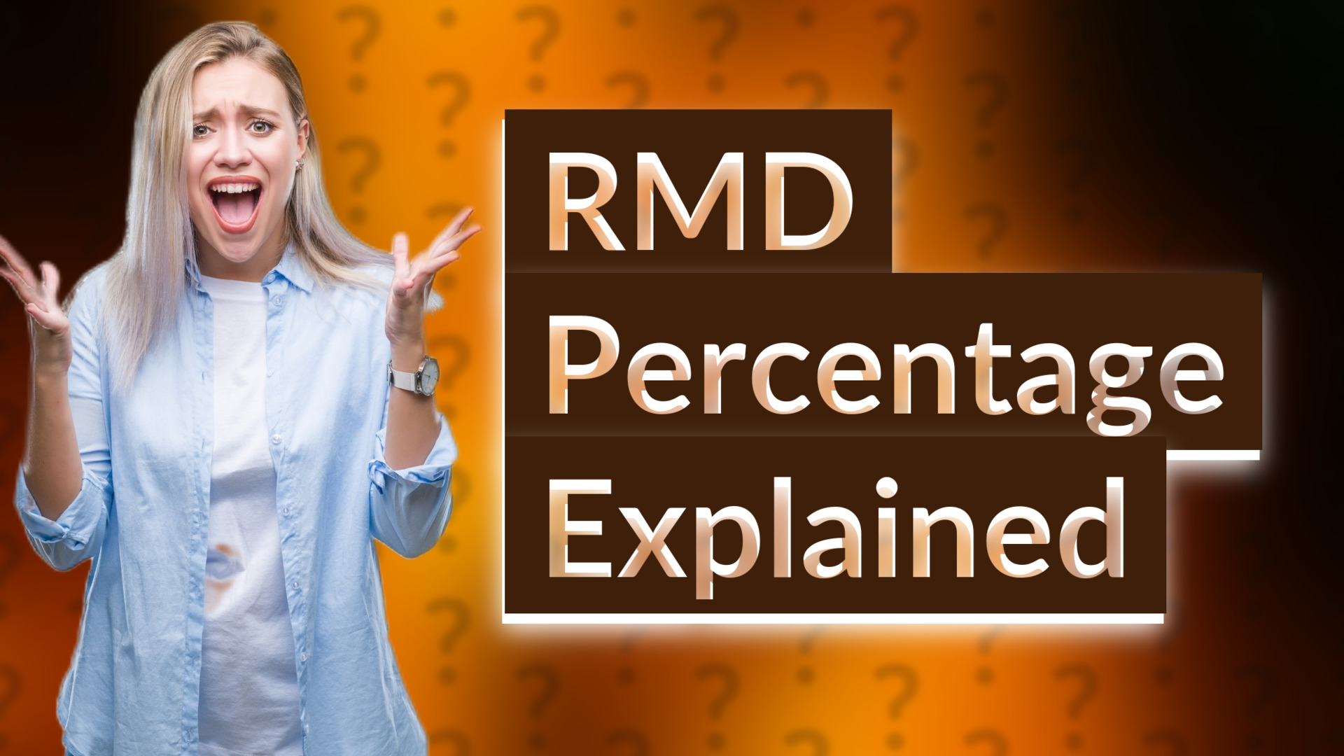 RMD Percentage Explained