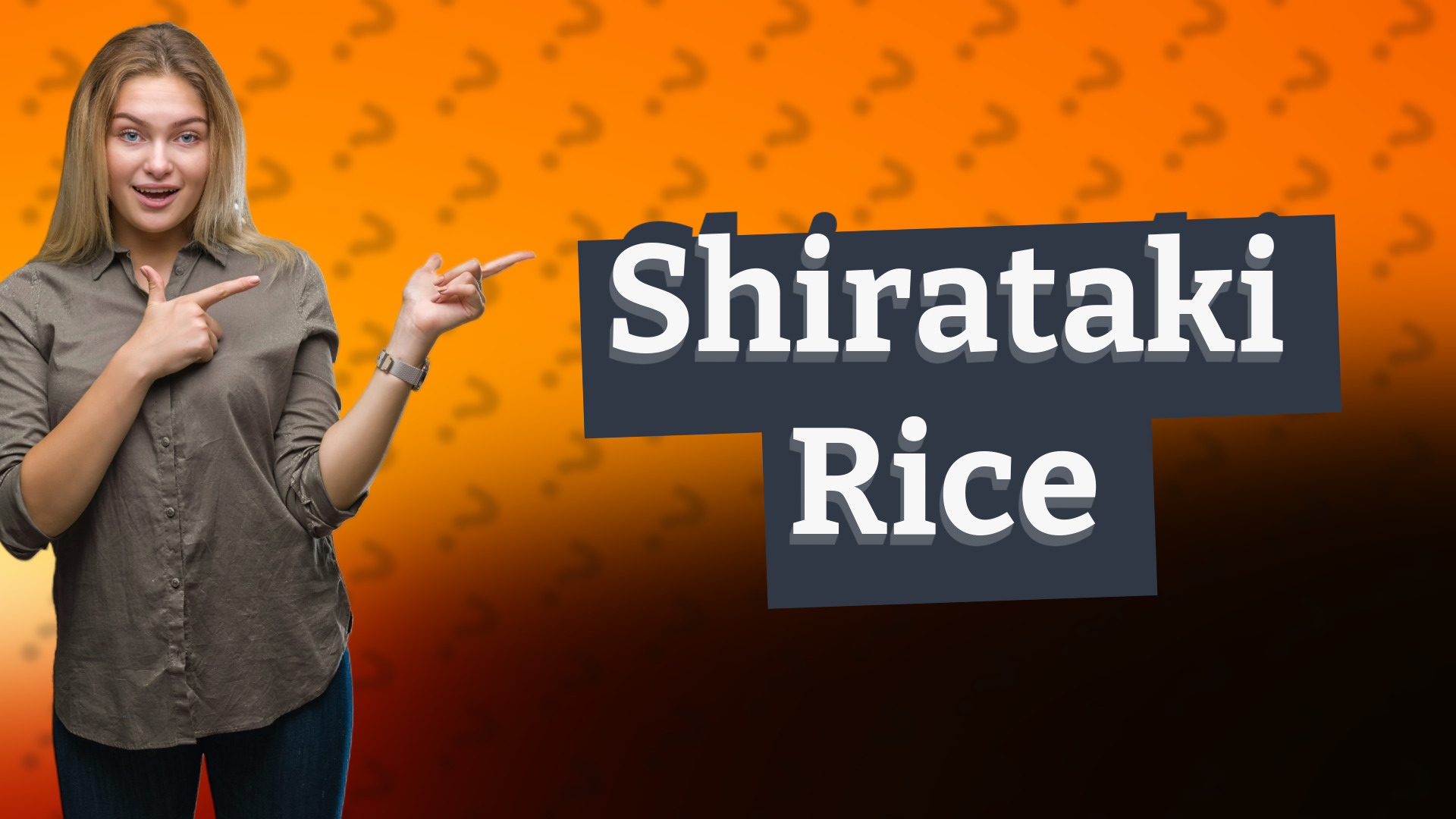 Shirataki Rice