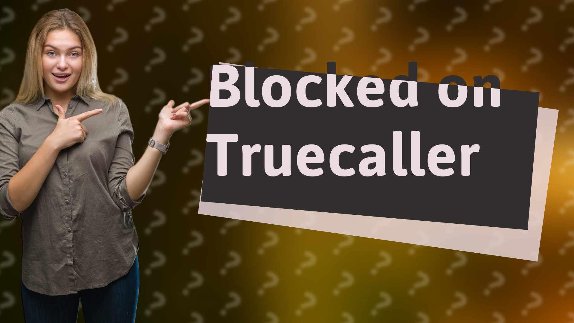 Blocked on Truecaller