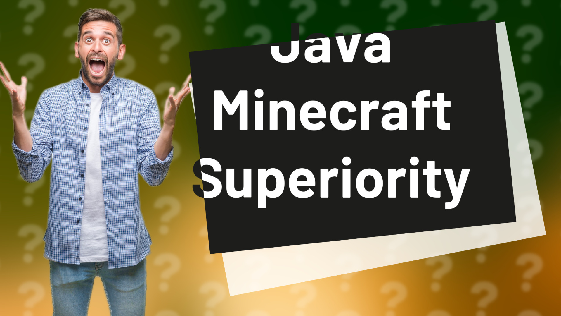 Java Minecraft Superiority