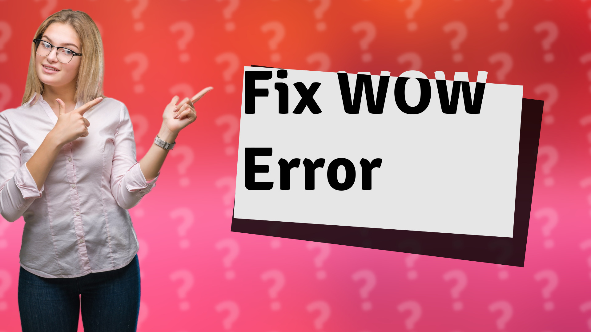 Fix WOW Error