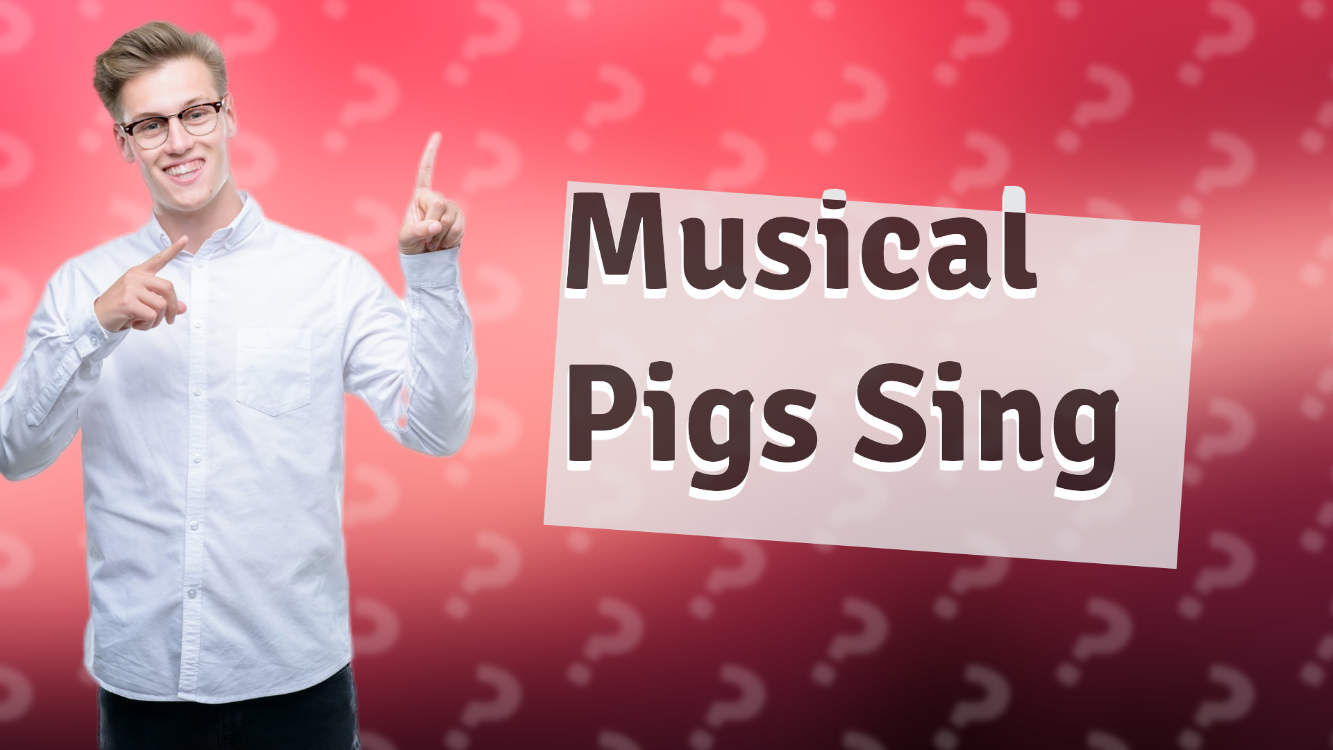 Musical Pigs Sing